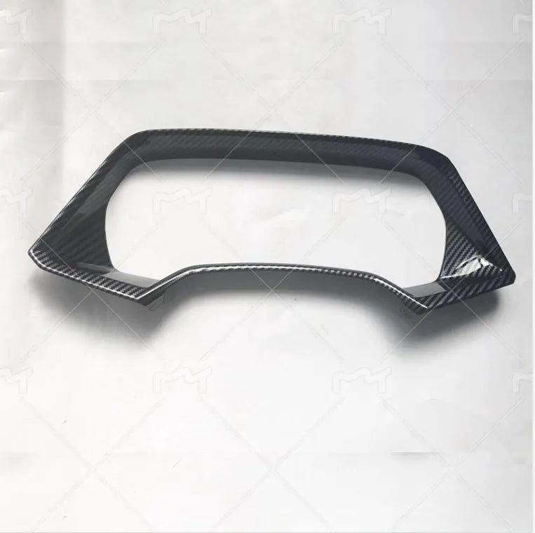 BMW X5 dashboard decorative frame in Peach Wood and Carbon Fibre finishes