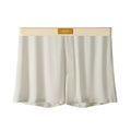 Men's loose-fit ice silk underwear in a solid colour on a mid-waist.