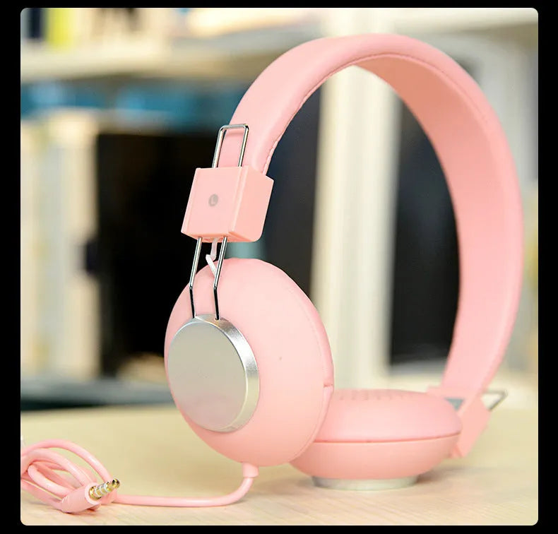 Wired sports earphones with head-mounted design and 3.5mm straight plug in multiple colour options