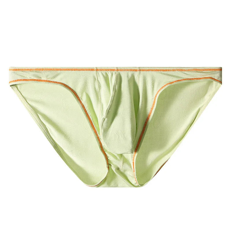 Men's modal butt-lift underwear in dark gray, knitted fabric, shown flat.