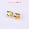 Metal hair ring with hollow jeweled crown design in multiple colour options for wig decoration