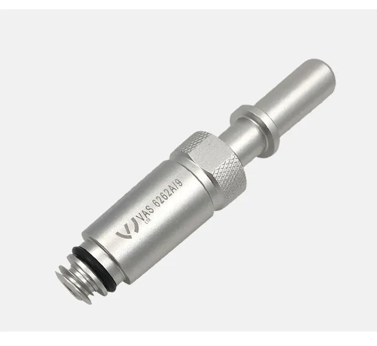 Silver metal VAS6262-9 transmission refuelling joint for automotive fluid service