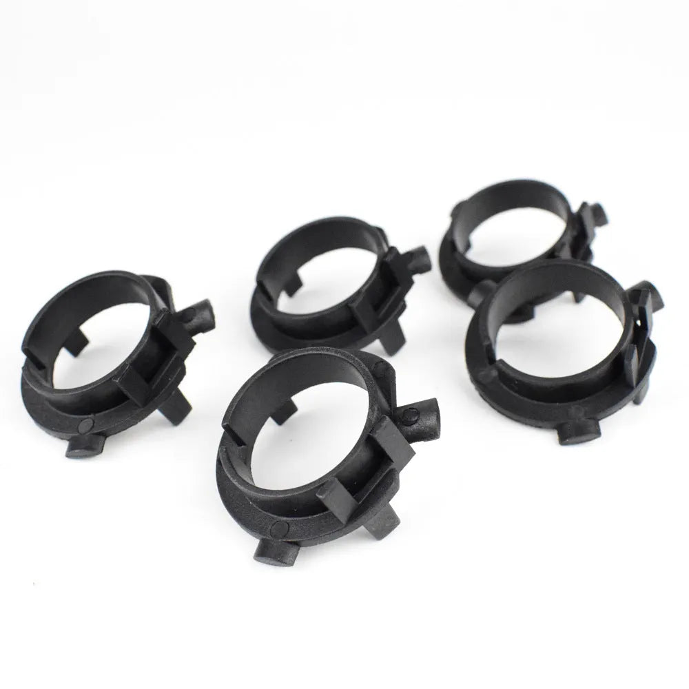 ABS plastic car LED headlight card holder measuring 3.8 by 3.7 by 1 centimetres