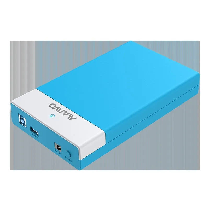 3.5 inch USB SATA hard disk enclosure with slide cover design in multiple colour options