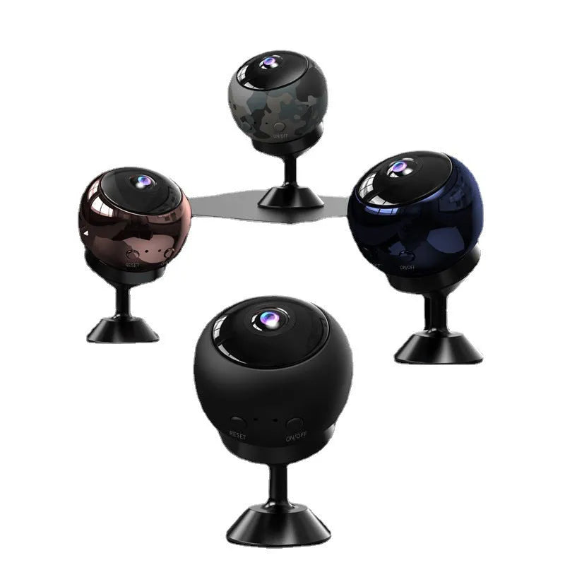 1080p wireless WIFI security camera with ABS plastic housing and wide-angle lens
