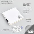 Square checkered diary 148x148mm with 100 pages and raw wood pulp paper