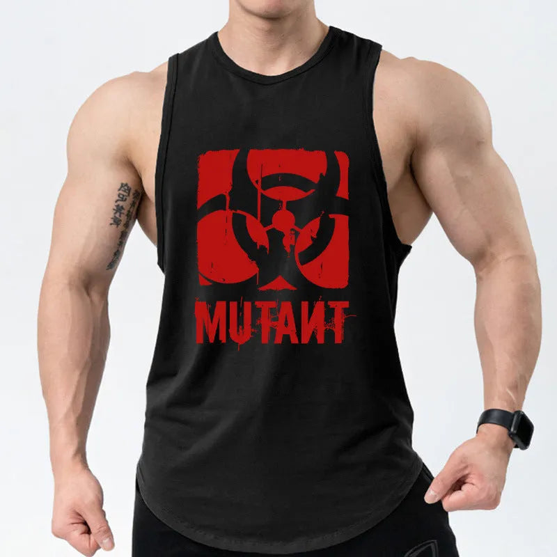 Loose fit training vest sleeveless shirt for gym workouts in multiple colour options
