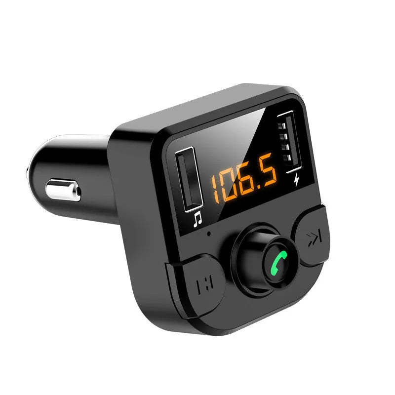 BT36B black car MP3 Bluetooth player with 1.1-inch display for cigarette lighter power connection