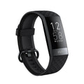Black smart bracelet with 1.1-inch screen showing health metrics like heart rate and ECG, on a wrist.