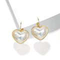 Women's gold-coloured alloy summer ear clips with clip-on backing
