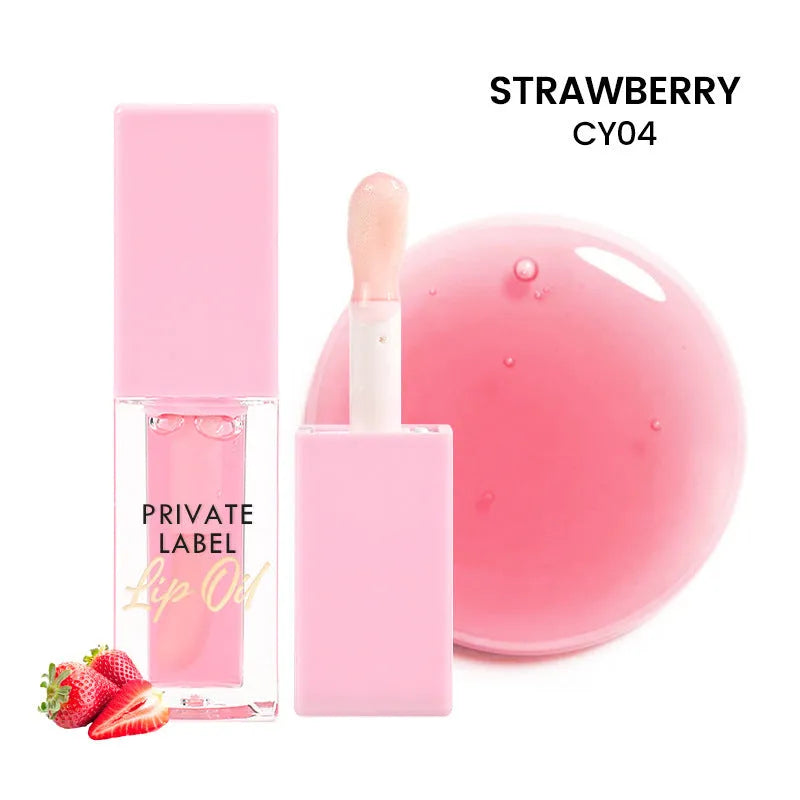 Women's transparent lip gloss tube with six sheer colour options in 6ML size