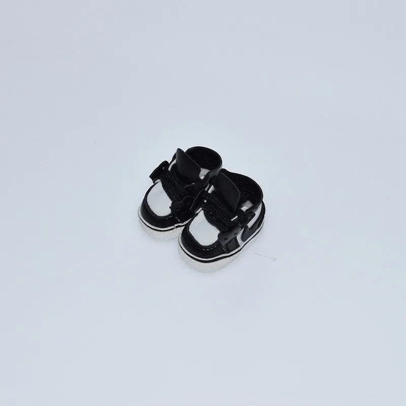 17cm fashion doll replacement shoes in multiple styles including black boots and pink heels
