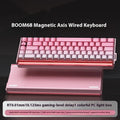 BOOM68 magnetic axis mechanical keyboard with RGB lighting and TTC King Axis SE switches