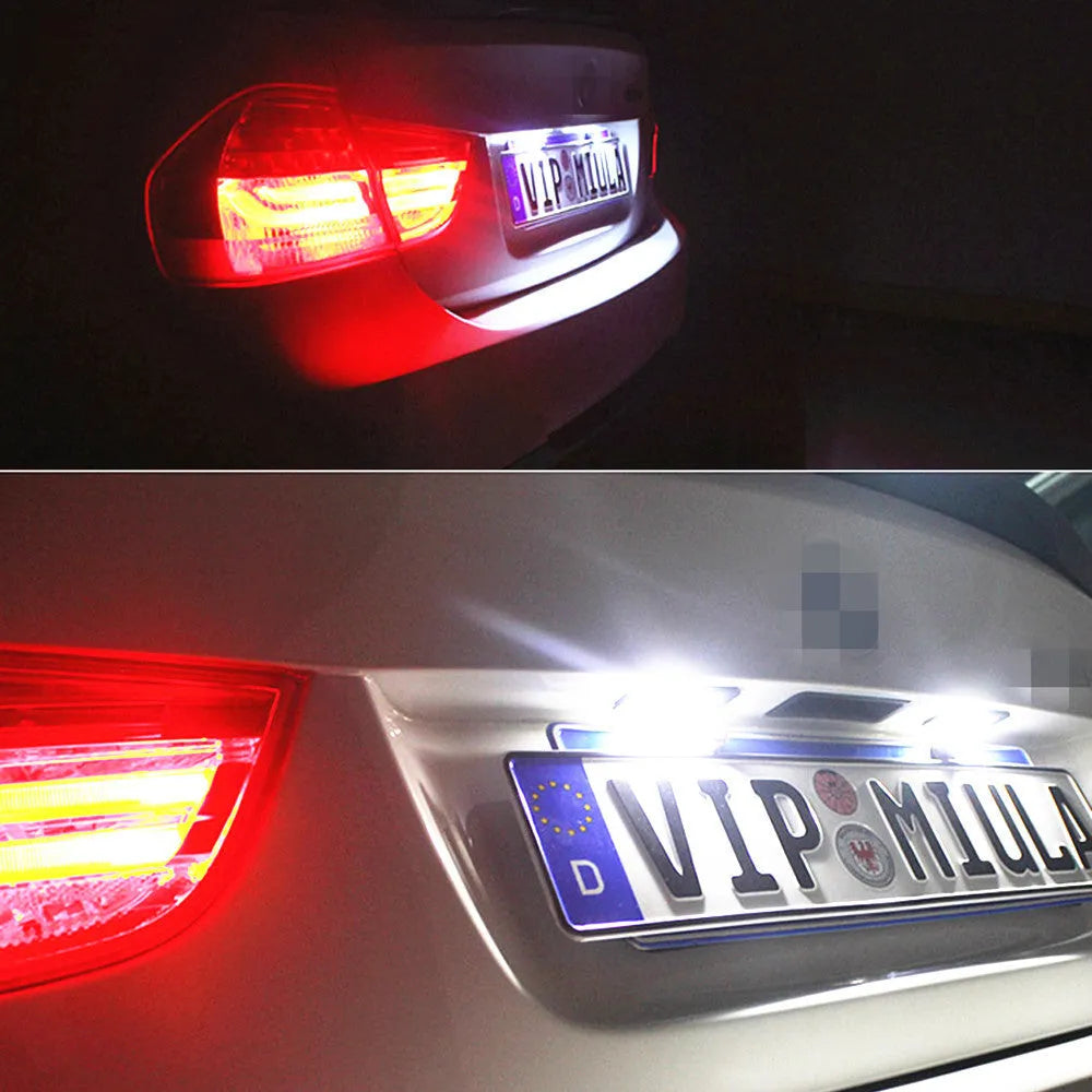 Volkswagen LED license plate light unit for Golf Polo Phaeton models with SMD LEDs