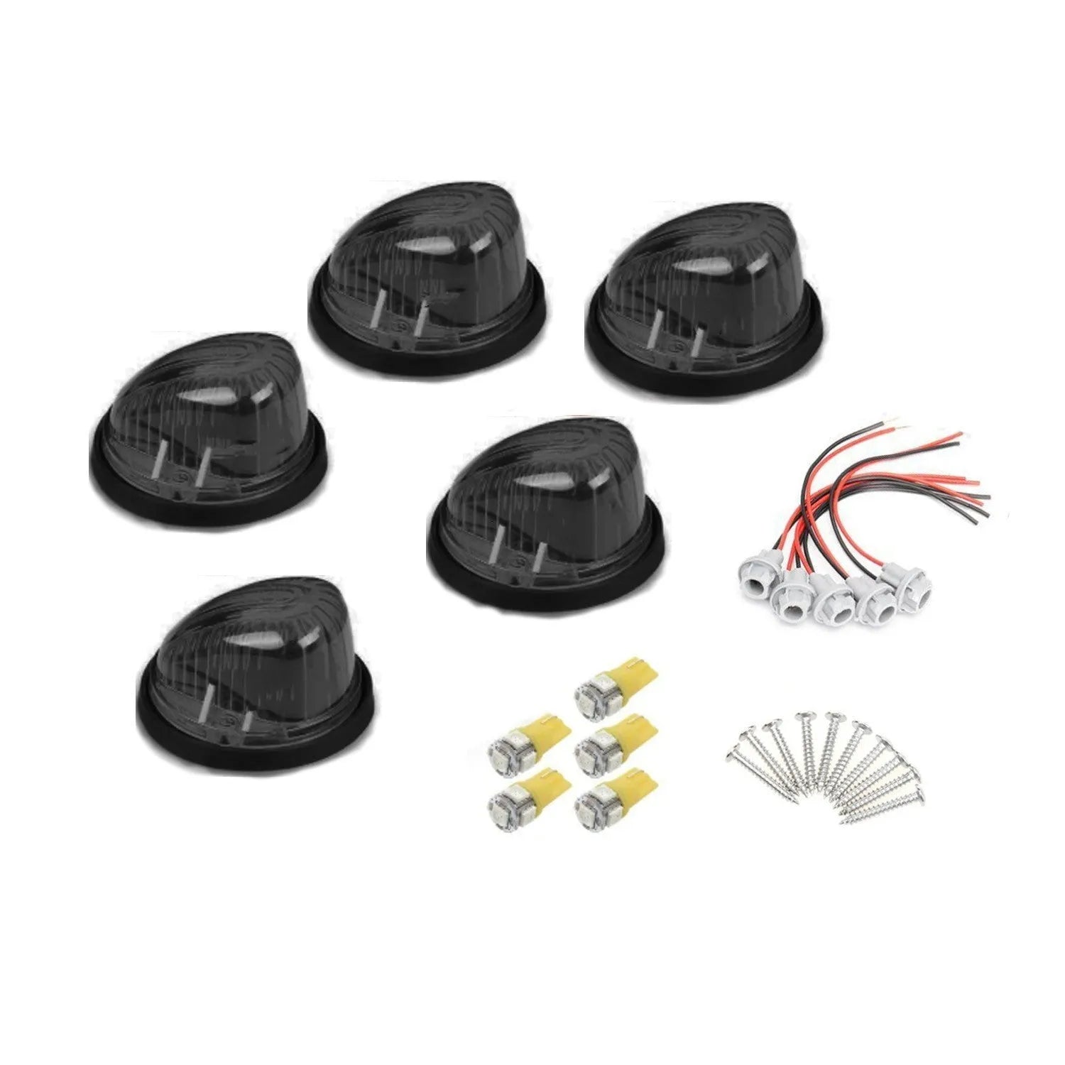 LED roof cab light replacement kit with yellow lampshade for commercial vehicles