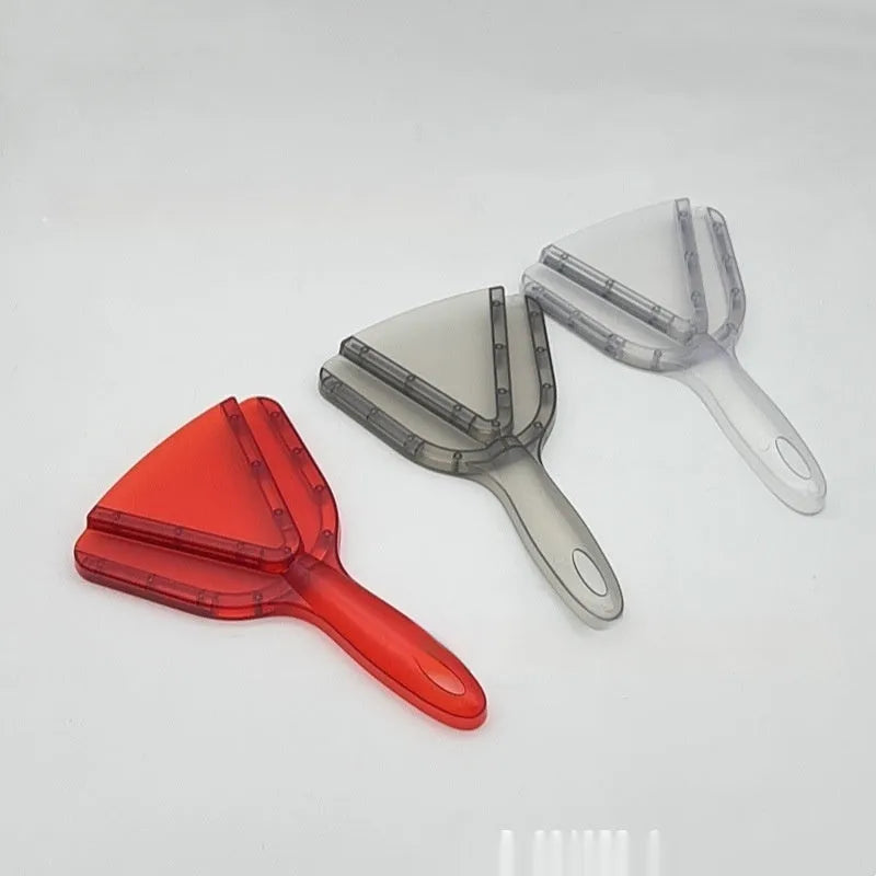 Telescopic bottle opener with adjustable arms and non-slip ABS grip in red colour