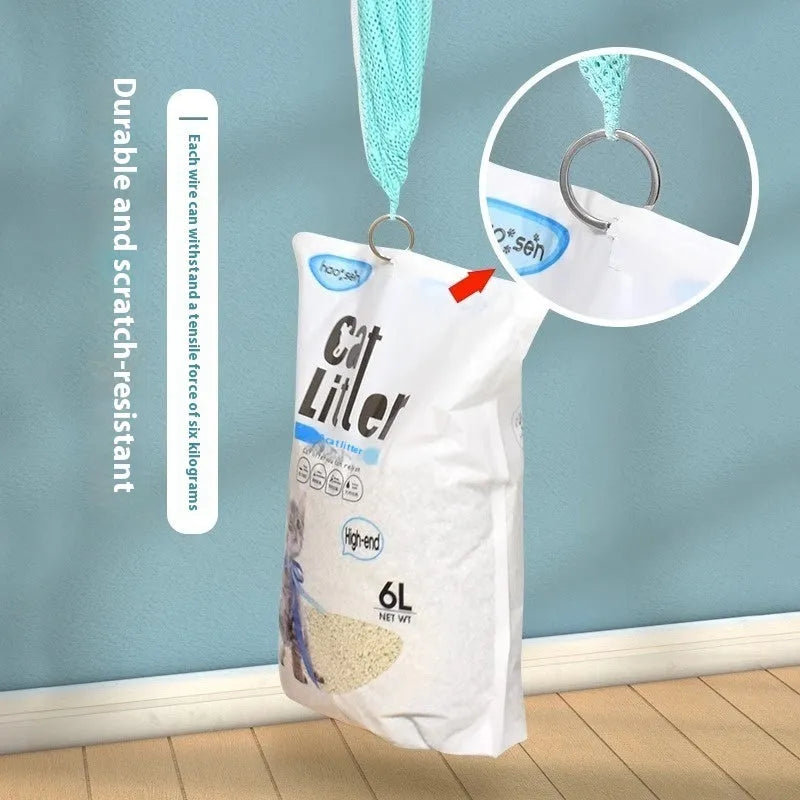 Upgraded cat grooming bag with detachable sponge in grey and white colour option
