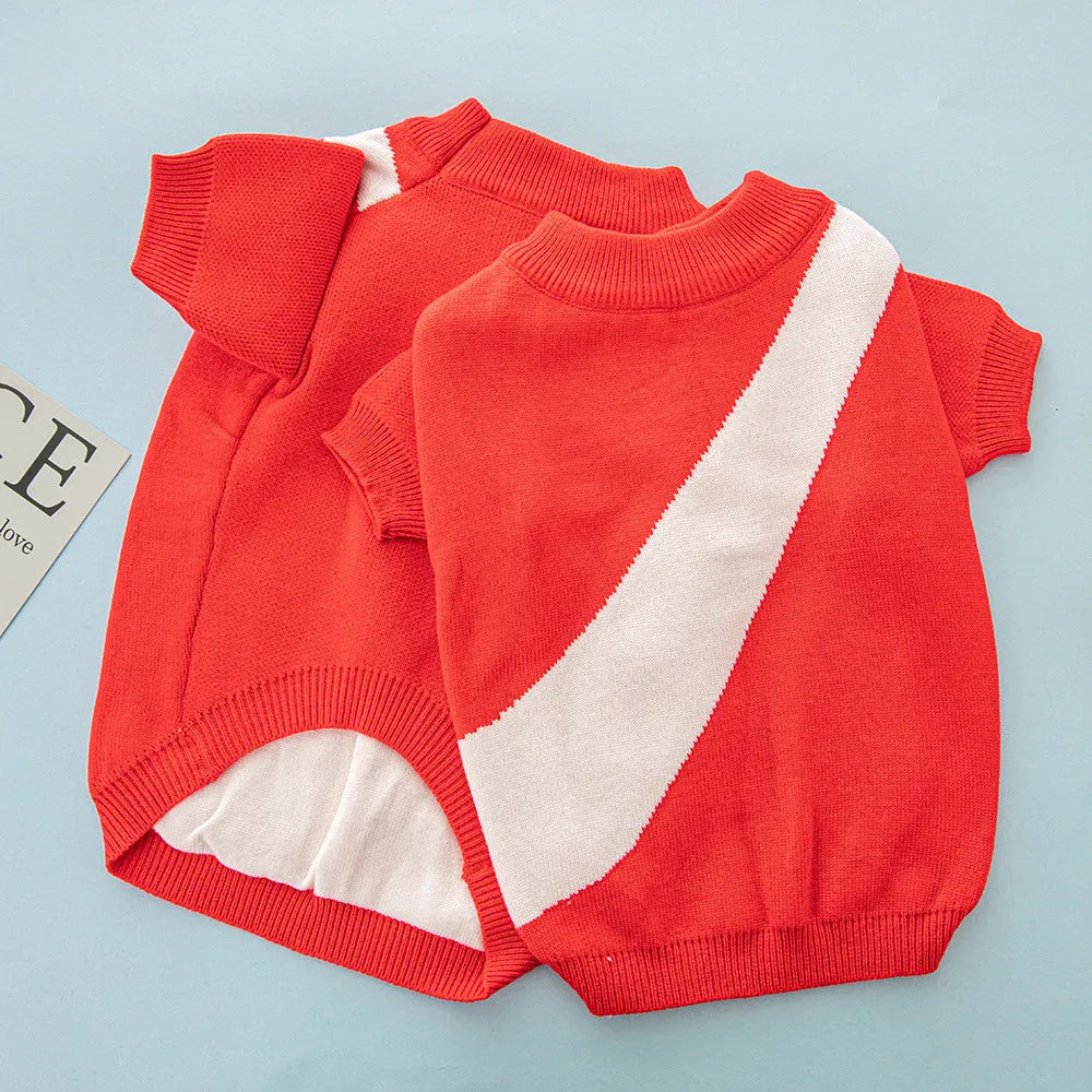 Casual wool dog jumper for Corgis and Poodles in various colours and sizes.