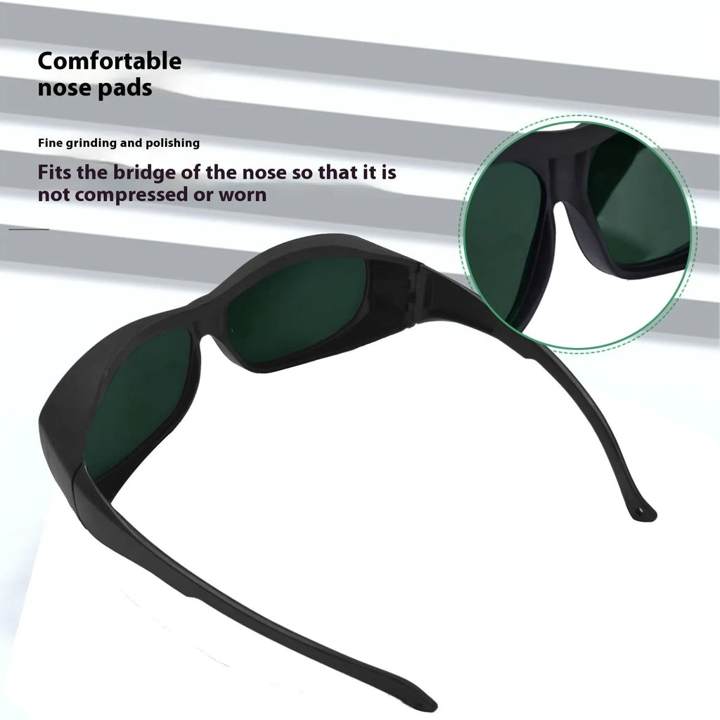 Laser protection safety goggles for skin rejuvenation and welding with 200-2000nm wavelength coverage