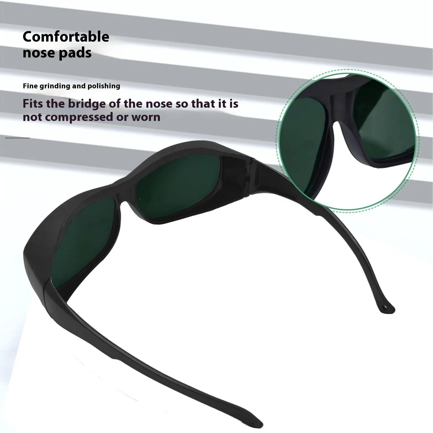Laser protection safety goggles for skin rejuvenation and welding with 200-2000nm wavelength coverage