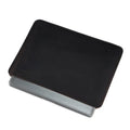 Brown genuine leather computer bag with horizontal design and cowhide lining