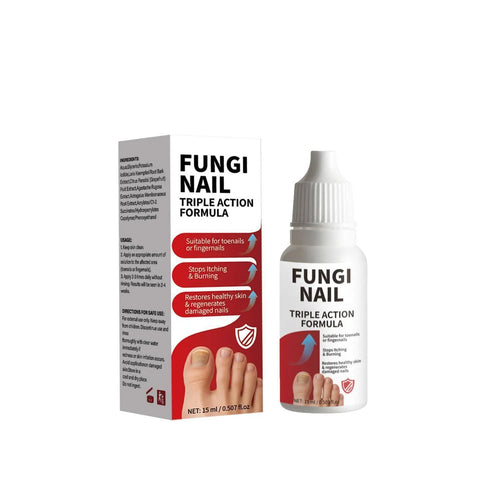 15ml anti-fungal nail repair solution bottle with applicator for fungal nail treatment