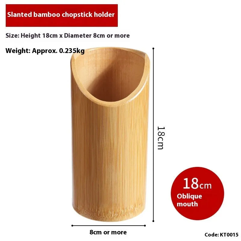 Wild bamboo chopsticks holder in multiple style variants showing different sizes and designs