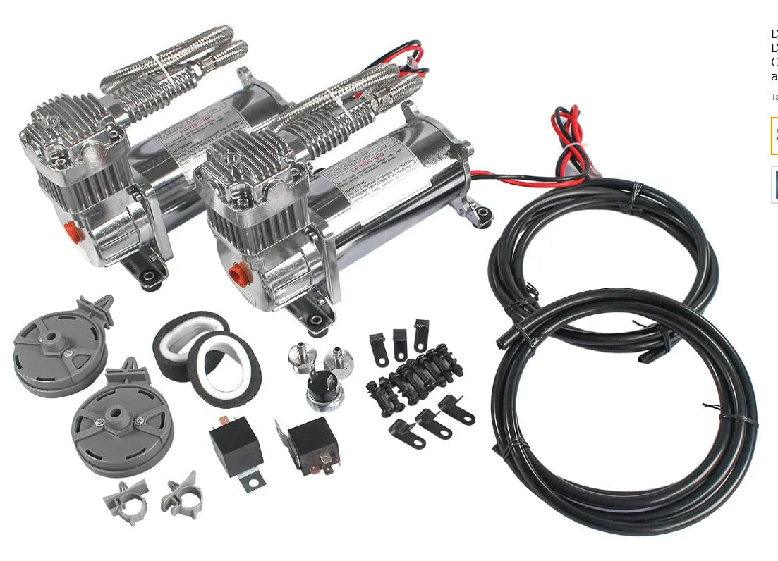 280W 200psi car modification air compressor set model 102-F 2-piece colour option