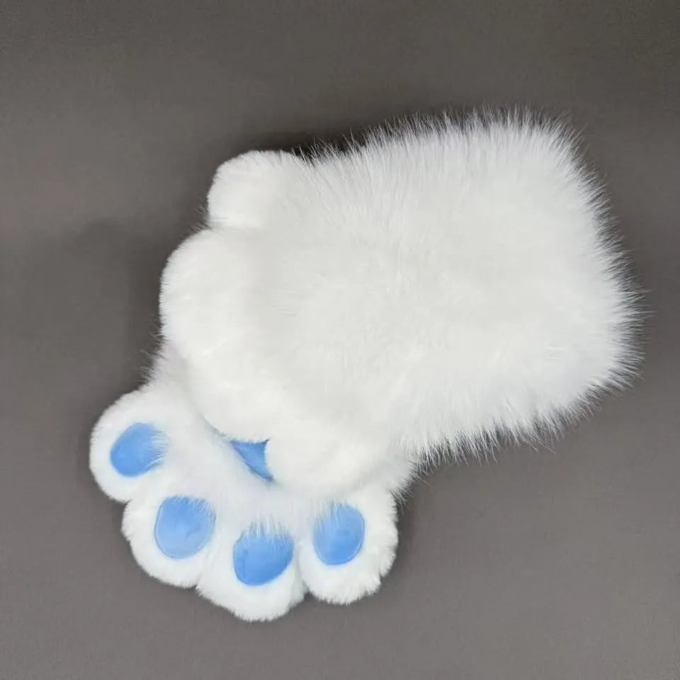 Colourful nylon animal claw cosplay gloves in free size with multiple colour options