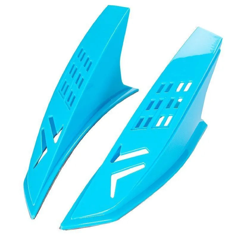 Pair of decorative plastic horn ears for children motorcycle ski helmets with 3M adhesive backing