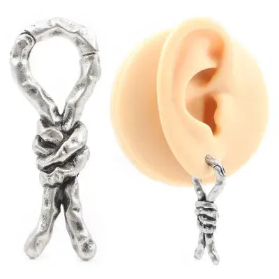 4mm copper retro bending earrings for auricle and ear amplifier piercing