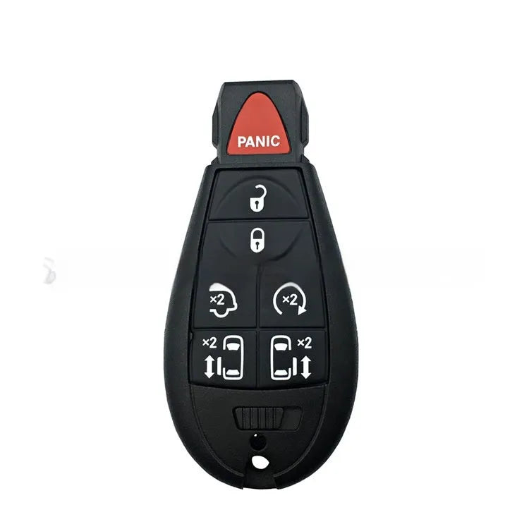 Dodge Chrysler car smart key replacement shell case, ABS brass and nylon, dimensions 85x42x15mm
