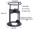 Manual wood splitting tool with high carbon steel blade, wall-mountable design, camping wood chopper in 41cm size