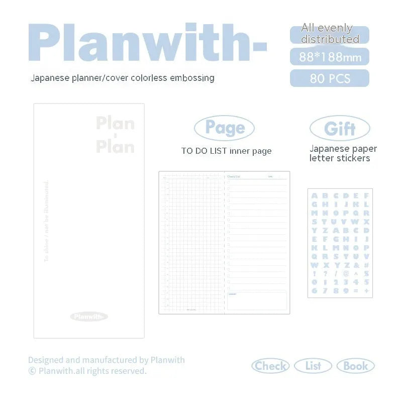 Embossed visual meter book notebook with coloured cover options and 80 pages of 100g paper.
