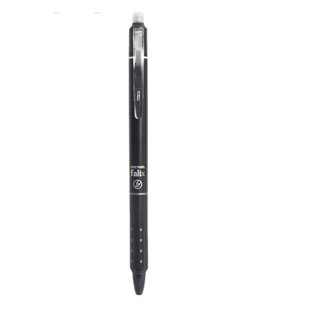 Hot erasable push gel pen with 0.5mm tip in plastic casing