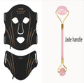 Black and gold IPL LED facial beauty device with silicone mask and hard shell case.