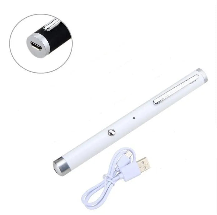 Green laser pointer pen with 5mW output for long-range pointing applications