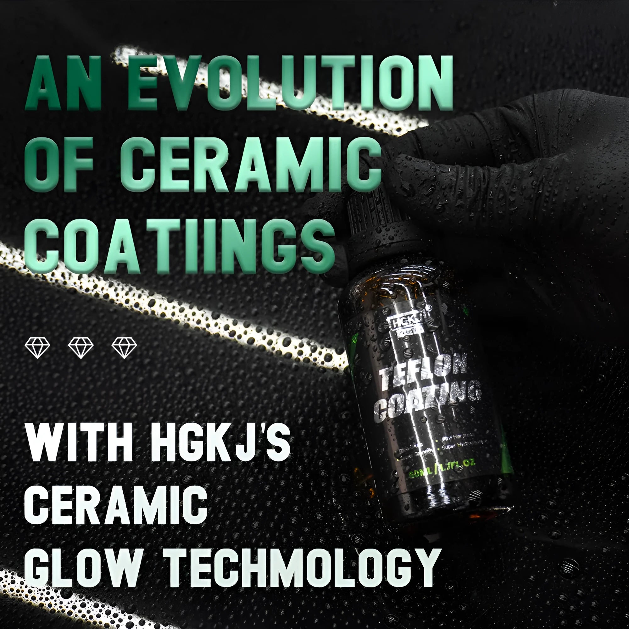Car crystal coating paint curing kit with 30ml and 50ml ceramic coating options