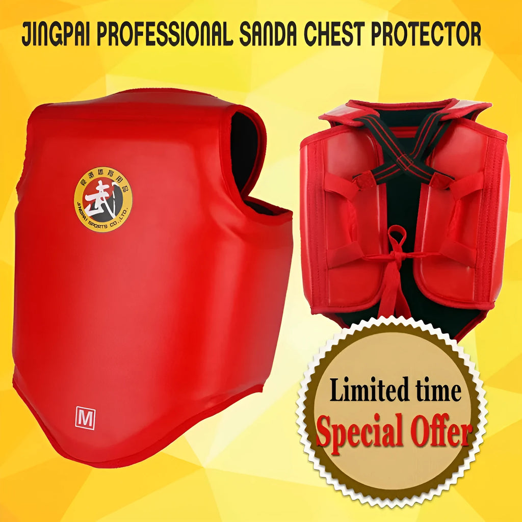 PU leather boxing helmet in red, blue, or black colours with S, M, L sizing options