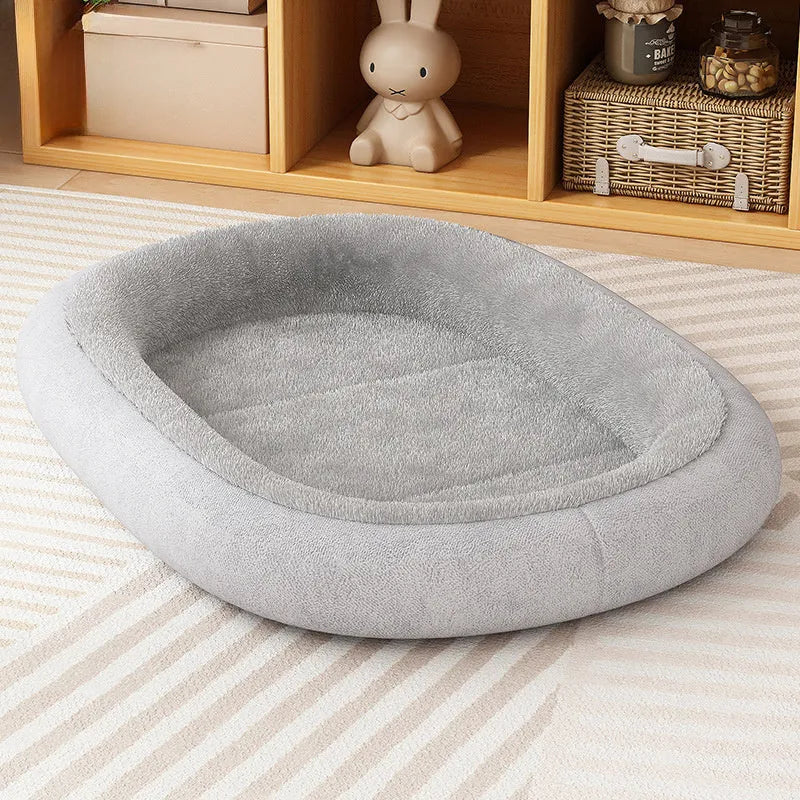 Thickened winter dog kennel for small and medium-sized dogs and cats in grey colour
