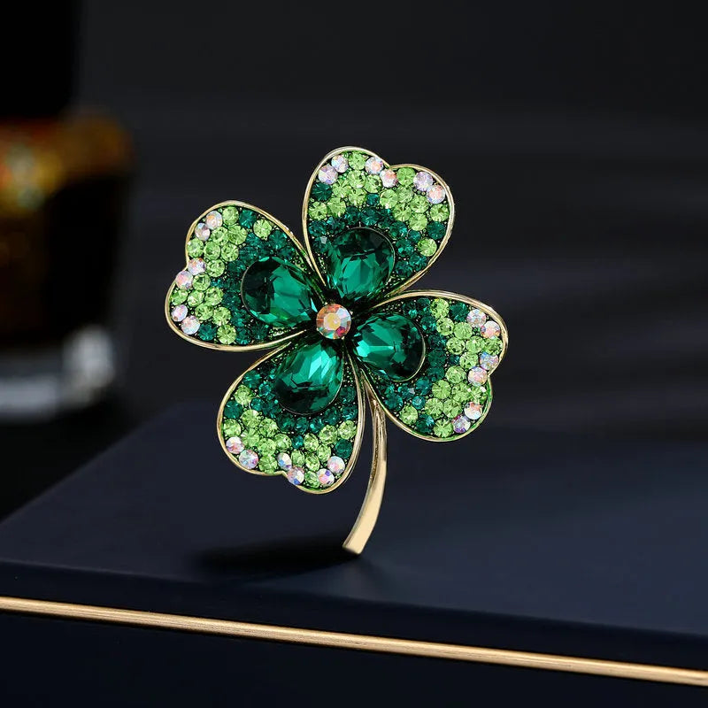 Alloy brooch in natural flower shape with electroplated finish, featuring adjustable and anti-exposure pin closure for women's coats and suits.