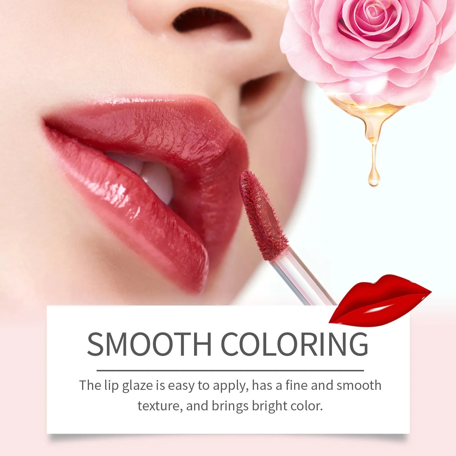 Dual-ended lip liner and matte lip lacquer pen in export packaging