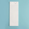 Ins wind notebook open showing 80G lined paper, with purple bear illustrated cover, dimensions 91mm by 256mm.