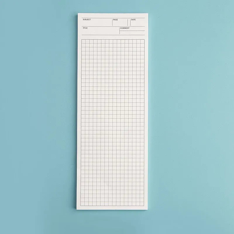 Ins wind notebook open showing 80G lined paper, with purple bear illustrated cover, dimensions 91mm by 256mm.