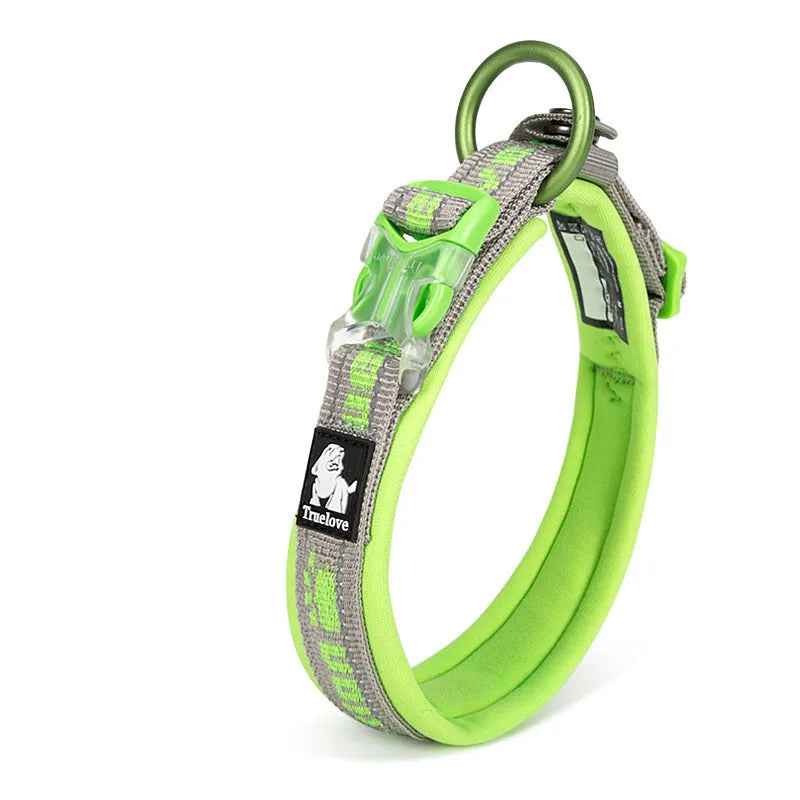 Large dog training harness with handle, nylon webbing, aluminium alloy buckles, SBR padding, multiple colours and sizes