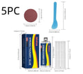 Metal casting glue kit with 85ml adhesive, mixing push rod, scraper and sandpaper