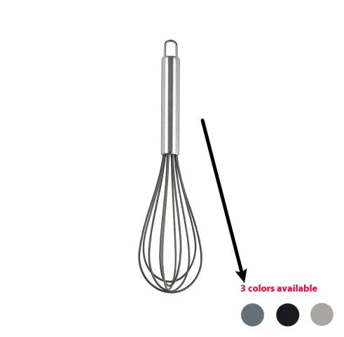 12-piece silicone kitchen utensil set with rotating storage bucket in black, dark gray or khaki