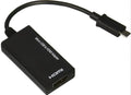 Black DisplayPort to HDMI adapter cable with 12cm length for connecting devices to displays