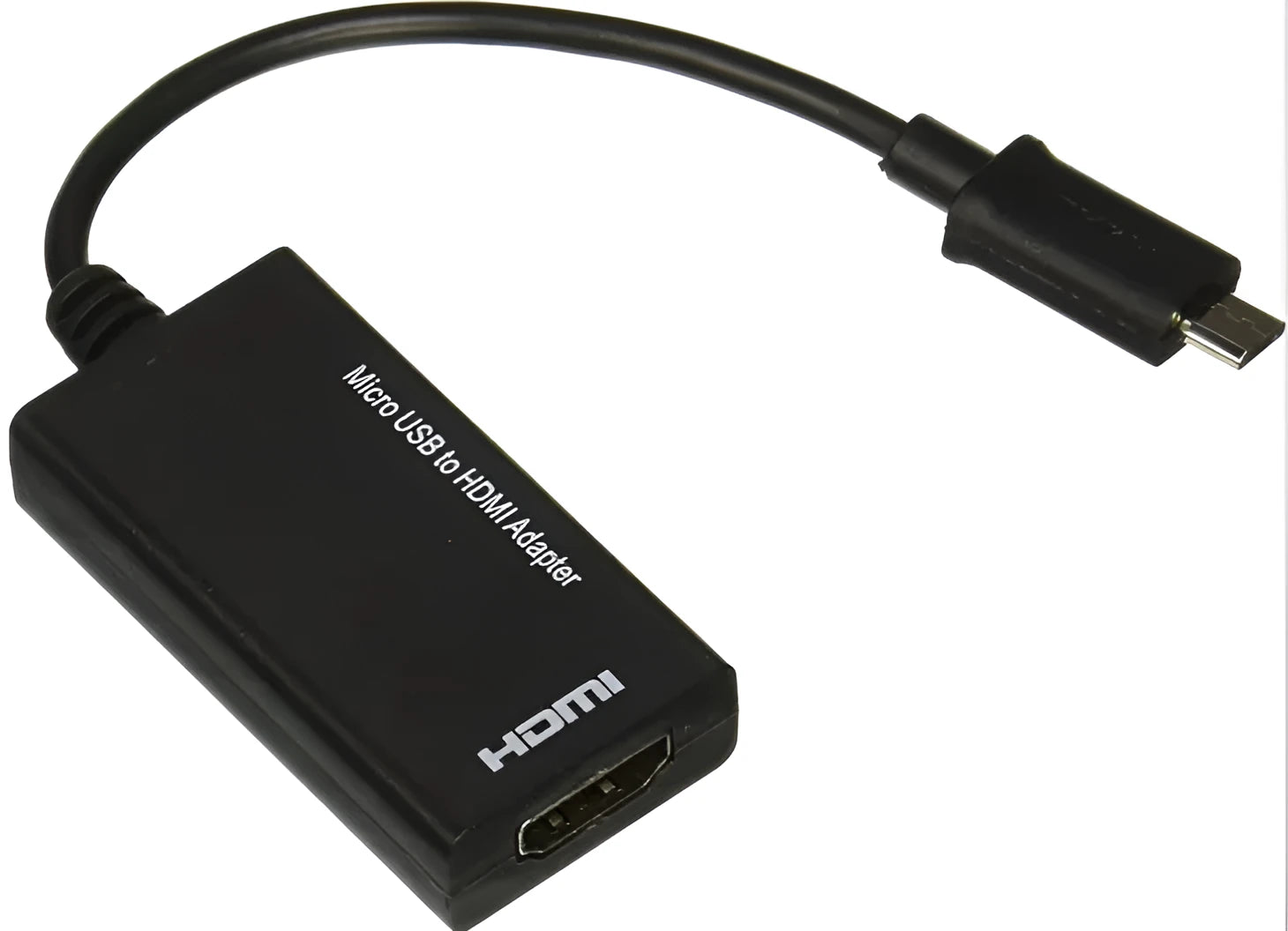 Black DisplayPort to HDMI adapter cable with 12cm length for connecting devices to displays