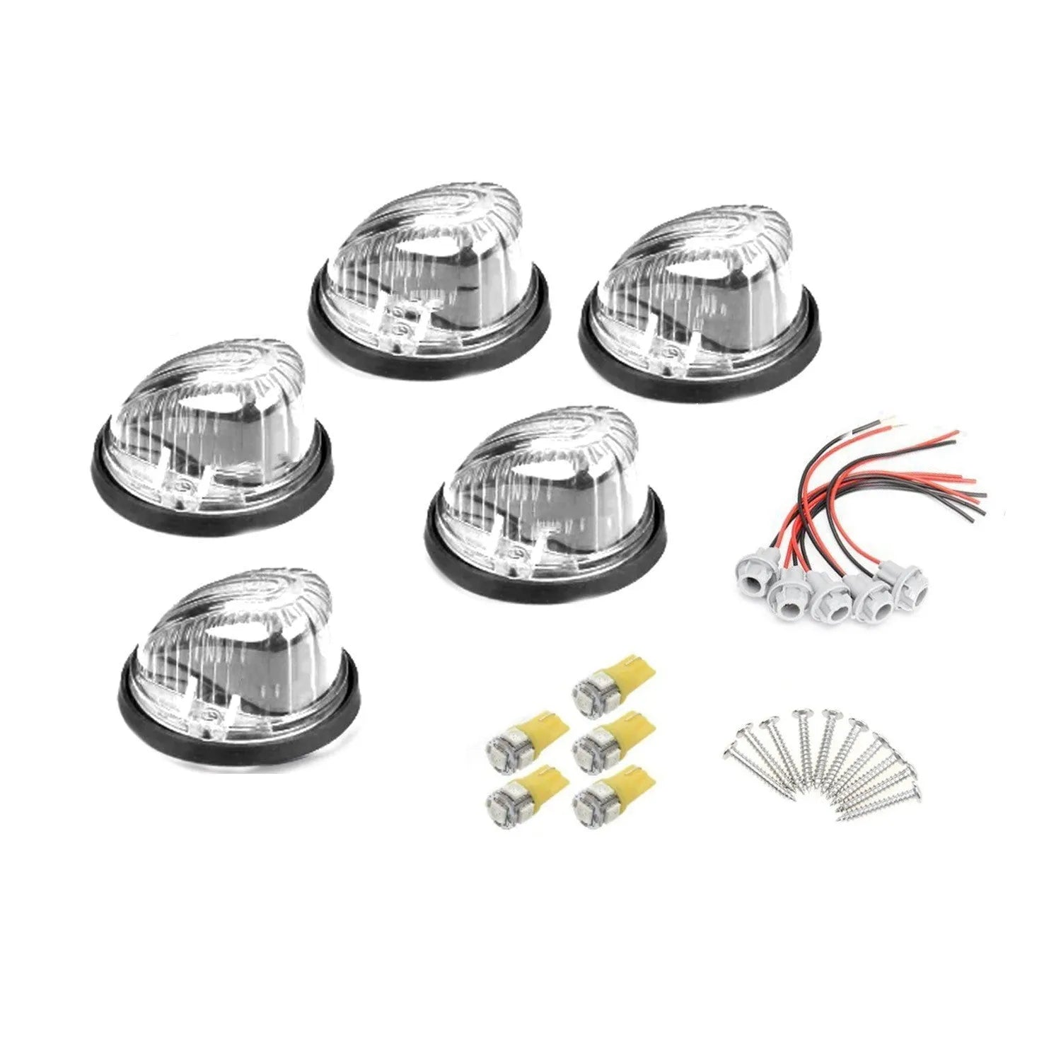 LED roof cab light replacement kit with yellow lampshade for commercial vehicles